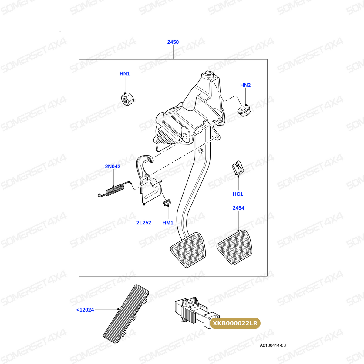 XKB000022LR GENUINE LAND ROVER - SWITCH