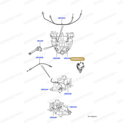 JGO000021 LAND ROVER - HEATER BLOWER SWITCH From ALLMAKES