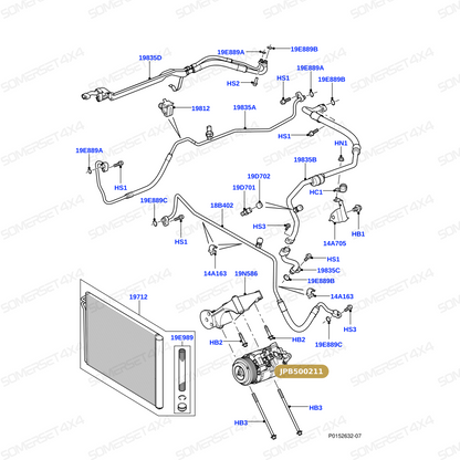 JPB500211 LAND ROVER - COMPRESSOR ASSY From BEHR