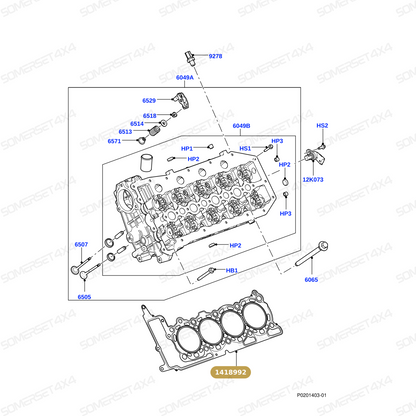 1418992 LAND ROVER - GASKET - CYLINDER HEAD - FITS From REINZ