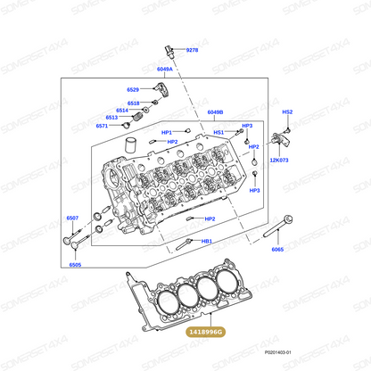 1418996G LAND ROVER - GASKET - CYLINDER HEAD From REINZ