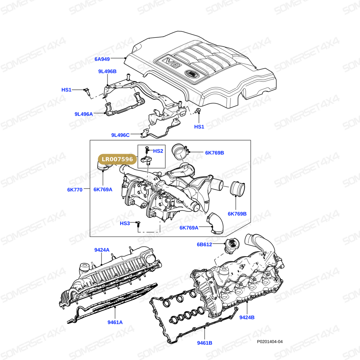 LR007596 LAND ROVER - SENSOR ASSY From ALLMAKES