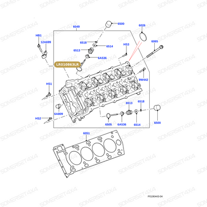 LR010863LR GENUINE LAND ROVER - VALVE - INLET