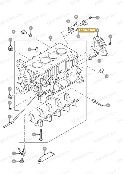 LR004396A LAND ROVER - SENSOR - CRANKSHAFT POSITION - TD4 2.4 DIESEL From AUTOTEC