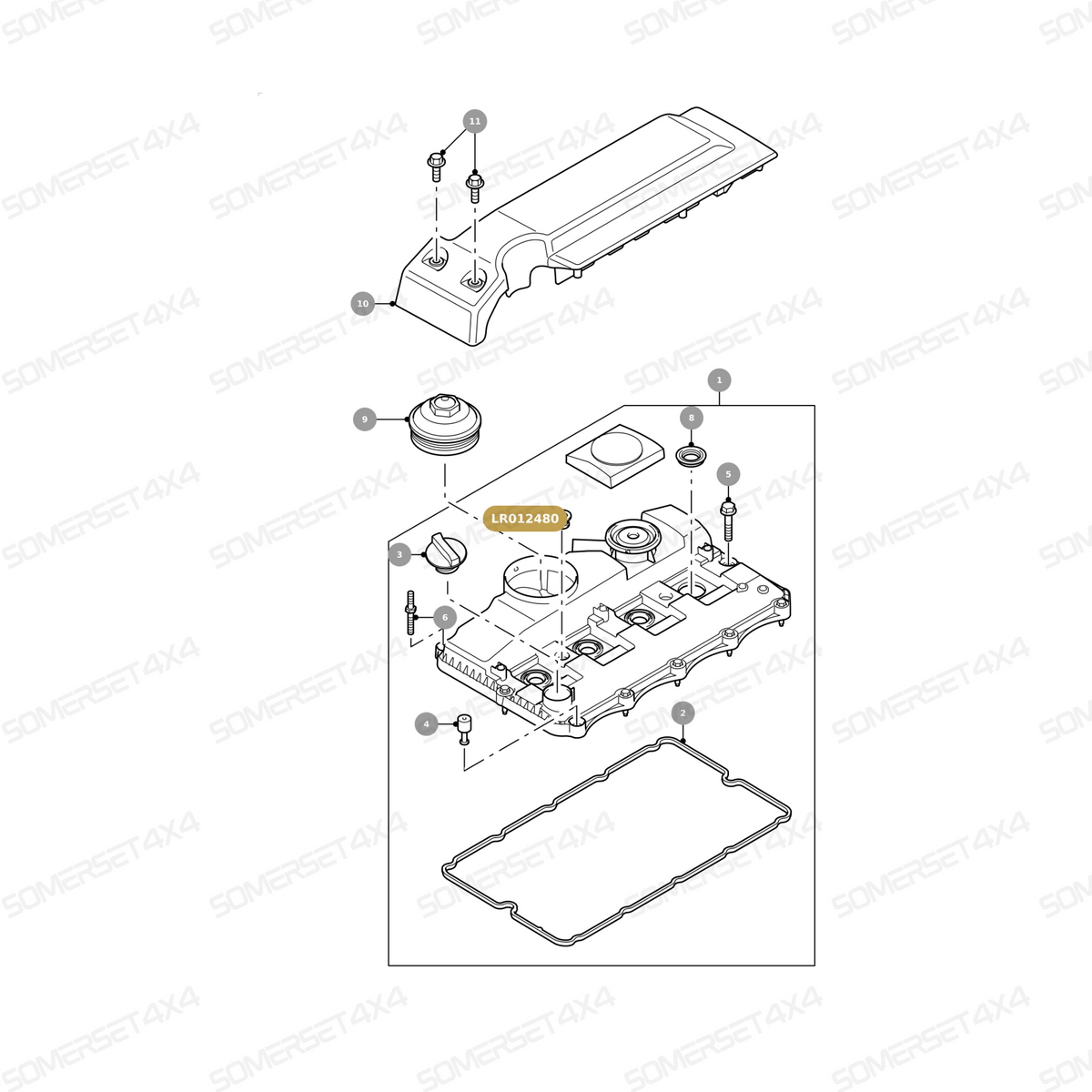 LR012480 LAND ROVER - PLASTIC COVER From ALLMAKES