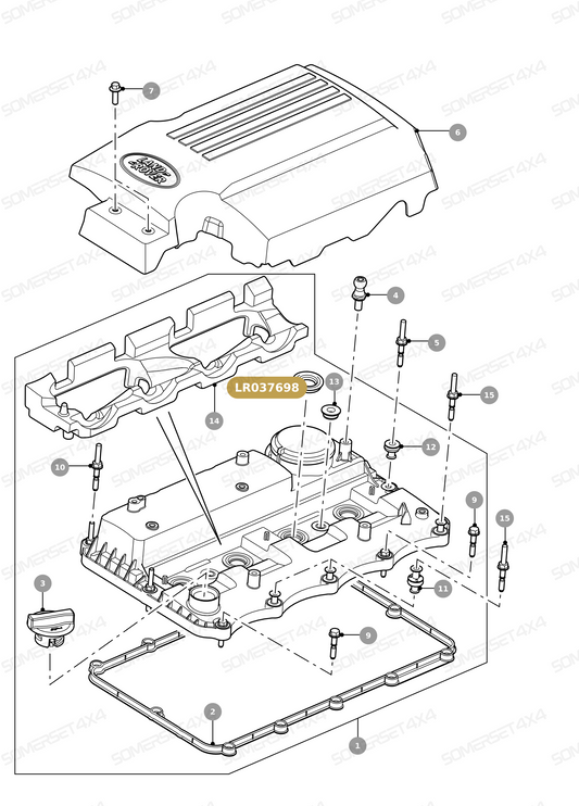 LR037698 LAND ROVER - GROMMET From PR2 ALLMAKES OE