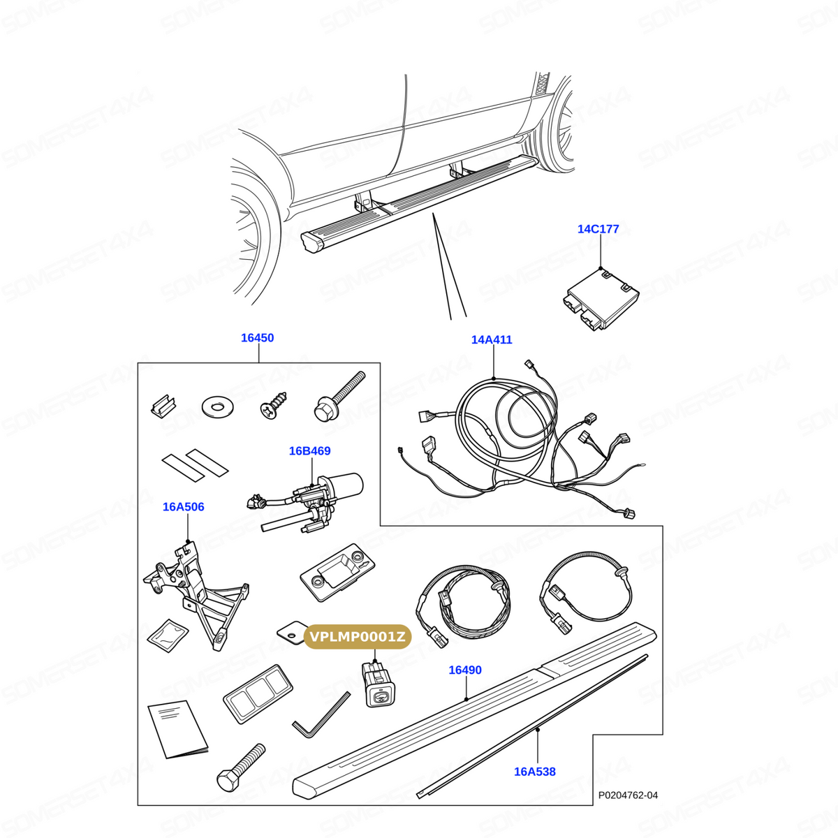 VPLMP0001Z GENUINE LAND ROVER - MICROSWITCH ASSY