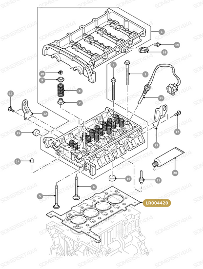LR004420 LAND ROVER - HEAD GASKET - DEF07> - TD4 2.4 DIESEL From ALLMAKES
