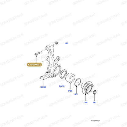 KYG000031 LAND ROVER - BOLT - FITS From PR2 ALLMAKES OE