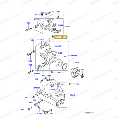 RYH501100 LAND ROVER - NUT From PR2 ALLMAKES OE