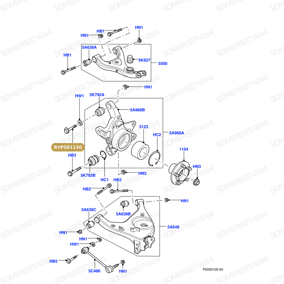 RYP501160 LAND ROVER - SCREW From ALLMAKES