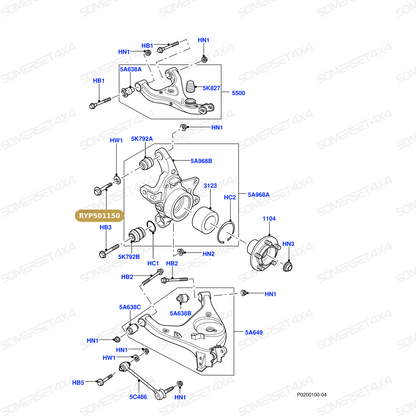 RYP501160 LAND ROVER - SCREW From ALLMAKES
