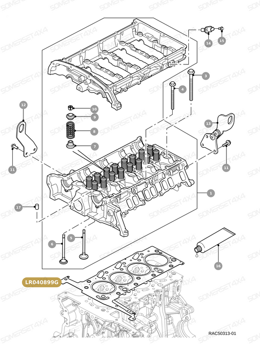 LR040899G LAND ROVER - GASKET CYLINDER HEAD From OEM