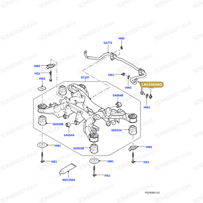 LR030048D LAND ROVER - LINK - ANTI ROLL BAR From DELPHI