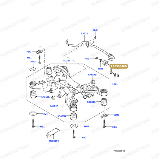 LR030048D LAND ROVER - LINK - ANTI ROLL BAR From DELPHI
