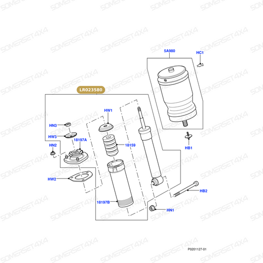 LR023573PR LAND ROVER - SHOCK ABSORBER From PROEVO+