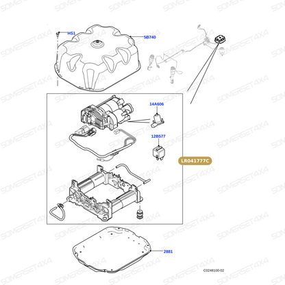 LR041777C LAND ROVER - AMK REPLACEMENT COMPRESSOR & RELAY ONLY