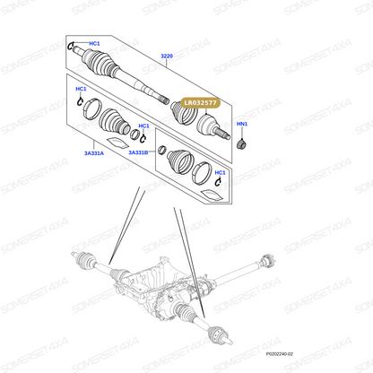 LR032577 LAND ROVER - CV JOINT From ALLMAKES