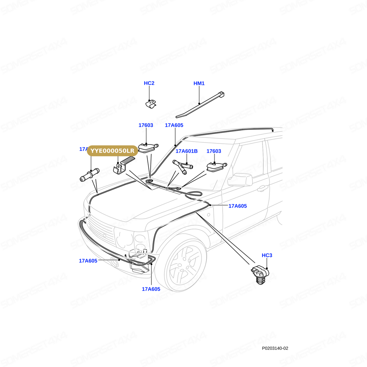 YYE000050LR GENUINE LAND ROVER - CLIP