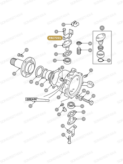 FRC7201 LAND ROVER - BRACKET LH From ALLMAKES
