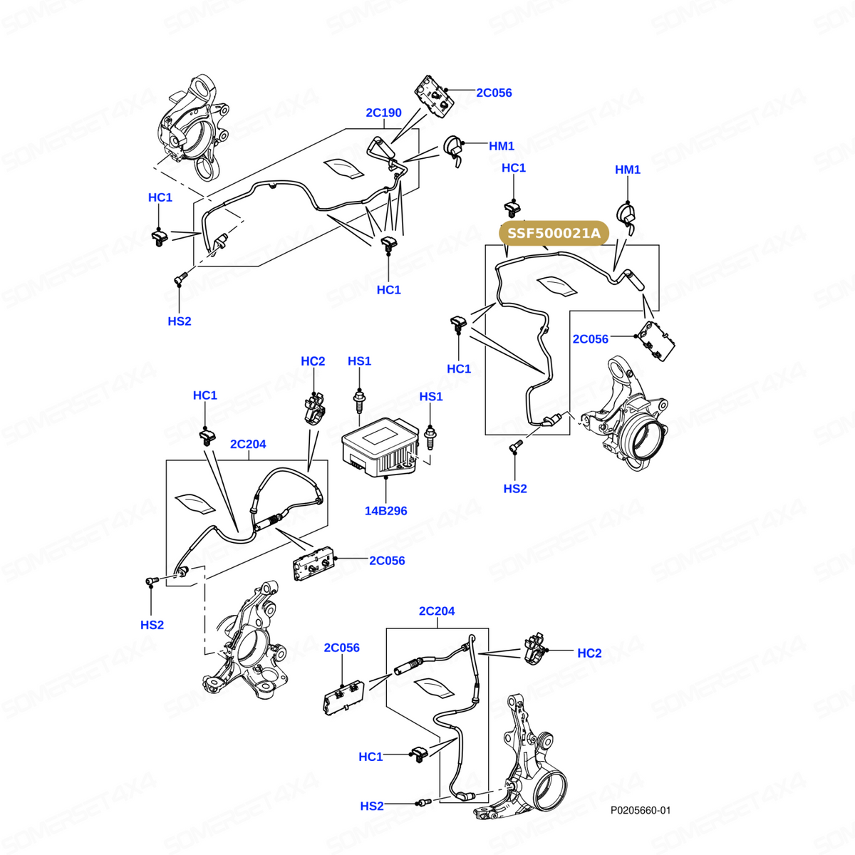 SSF500021A LAND ROVER - SENSOR - ABS From AUTOTEC