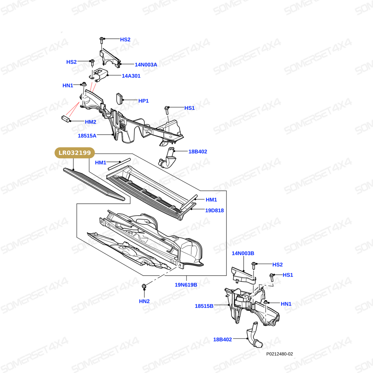 LR032199 LAND ROVER - POLLEN FILTER - HEATER ASSEMBLY - ELEMENT From ALLMAKES