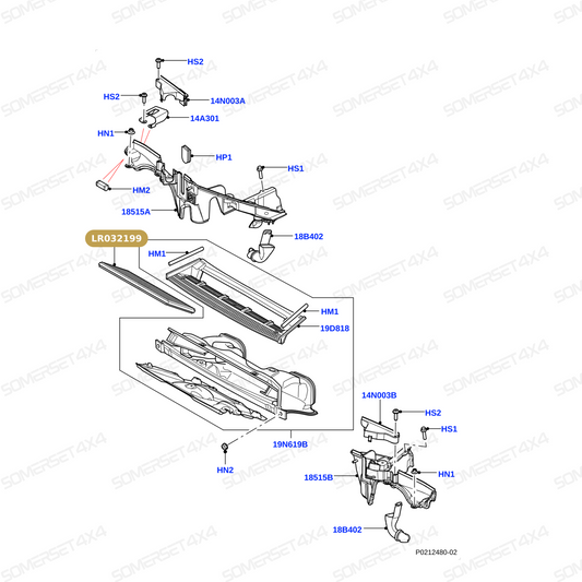 LR032199 LAND ROVER - POLLEN FILTER - HEATER ASSEMBLY - ELEMENT From ALLMAKES