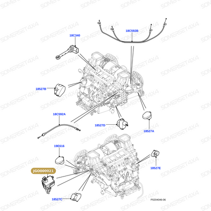 JGO000021 LAND ROVER - HEATER BLOWER SWITCH From ALLMAKES