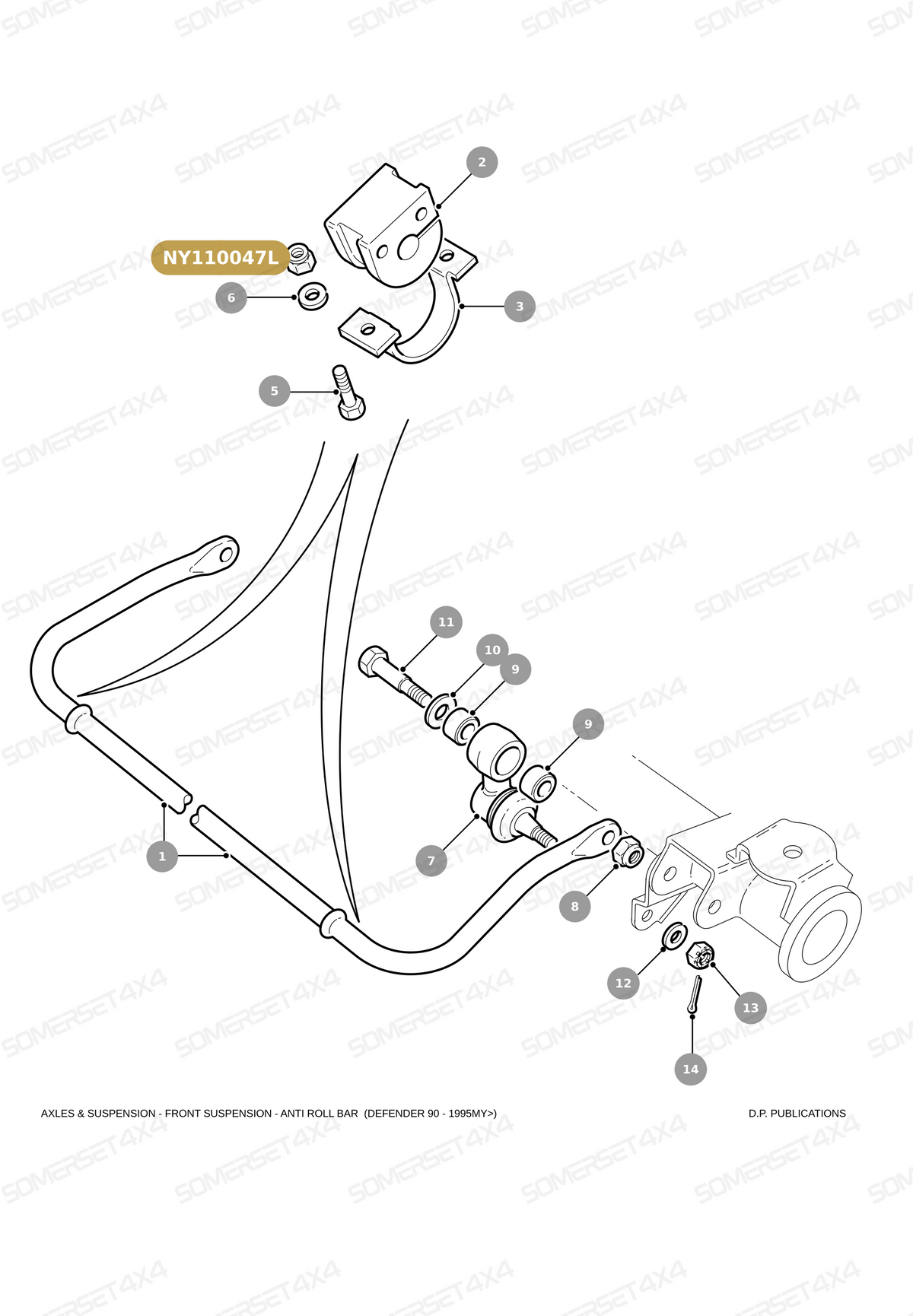 NY110047L LAND ROVER - NUT - NYLOC - M10 From PR2 ALLMAKES OE