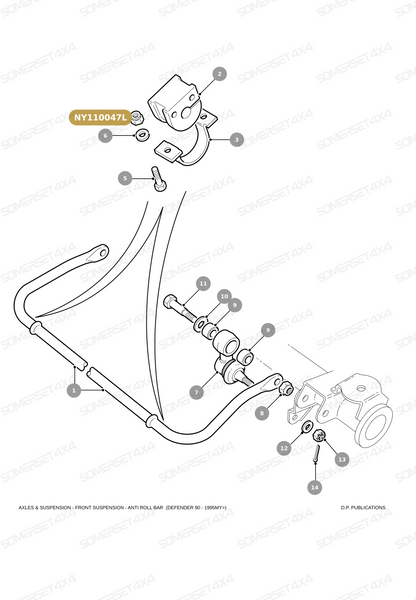 NY110047L LAND ROVER - NUT - NYLOC - M10 From PR2 ALLMAKES OE