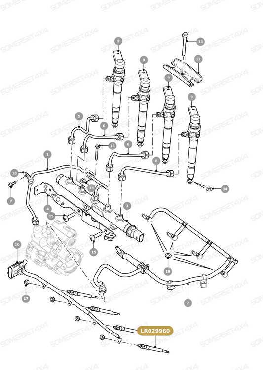 LR029960 LAND ROVER - GLOW PLUG From BOSCH