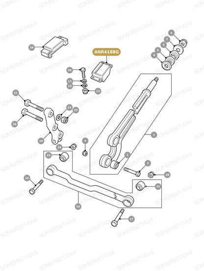 ANR4188G LAND ROVER - BUMP STOP - FRONT From PR2 ALLMAKES OE