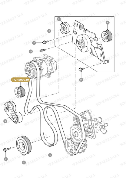 PQR500230 LAND ROVER - IDLER - PRIMARY From ALLMAKES