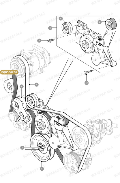 PQR500230 LAND ROVER - IDLER - PRIMARY From ALLMAKES