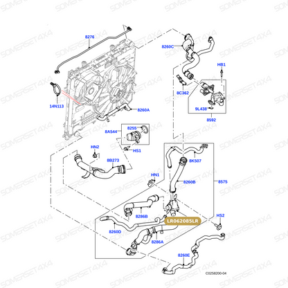 LR062085LR GENUINE LAND ROVER - THERMOSTAT AND HOUSING