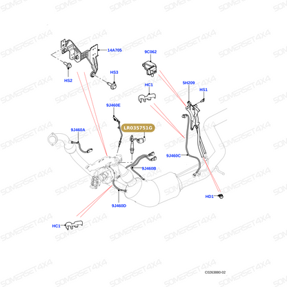 LR035751G LAND ROVER - SENSOR-HEGO-LH 3.0D L405;L494 From PR2 ALLMAKES OE