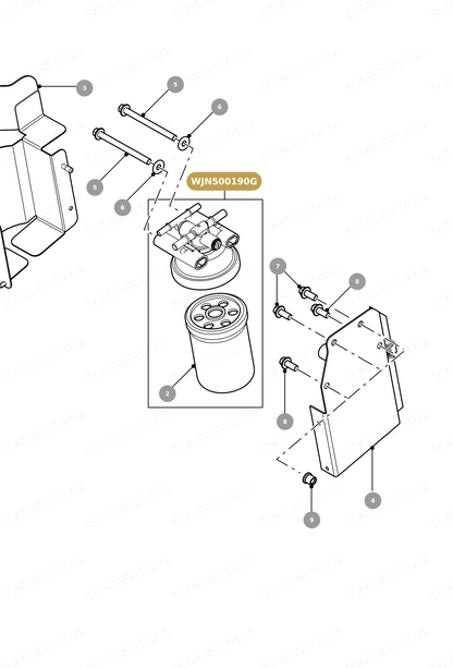 WJN500190G LAND ROVER - FUEL FILTER ASSY From PR2 ALLMAKES OE