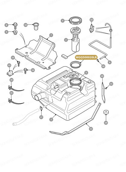 WGQ500020LR GENUINE LAND ROVER - Gasket - Fuel Tank Cover