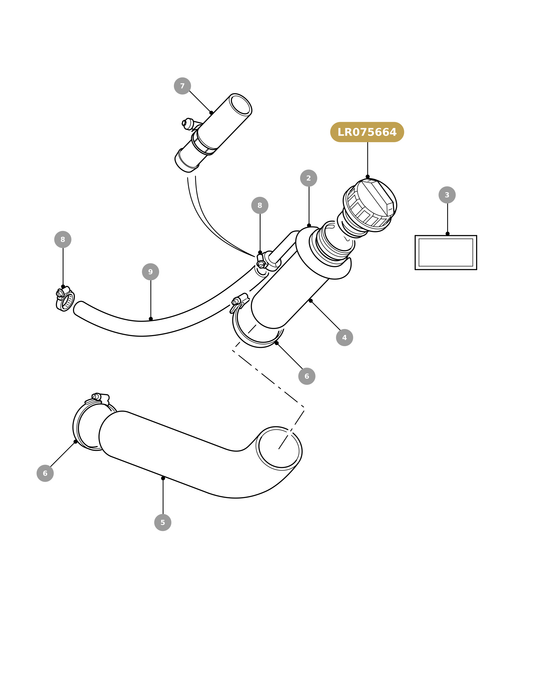 LR075664 LAND ROVER - FUEL CAP - LOCKING From ALLMAKES