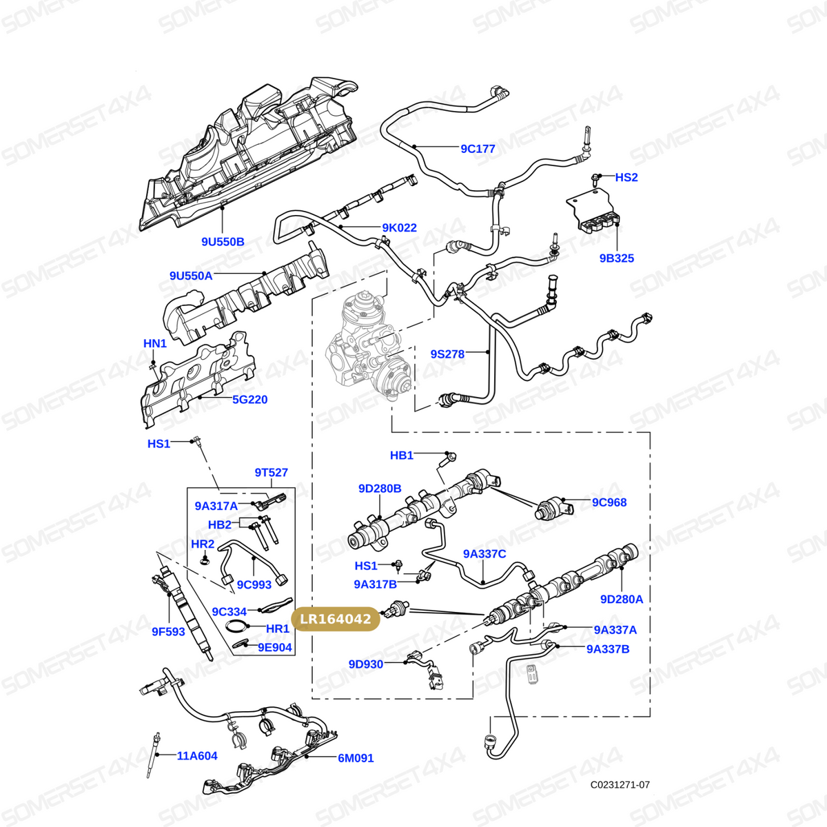 LR164042 LAND ROVER - FUEL PRESSURE SENSOR From AUTOTEC