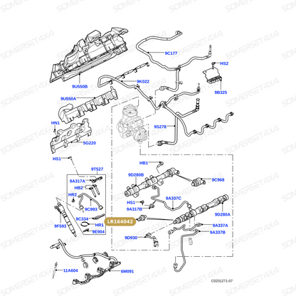 LR164042 LAND ROVER - FUEL PRESSURE SENSOR From AUTOTEC