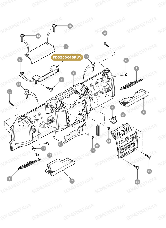 FDS500040PUY LAND ROVER - HANDLE From ALLMAKES