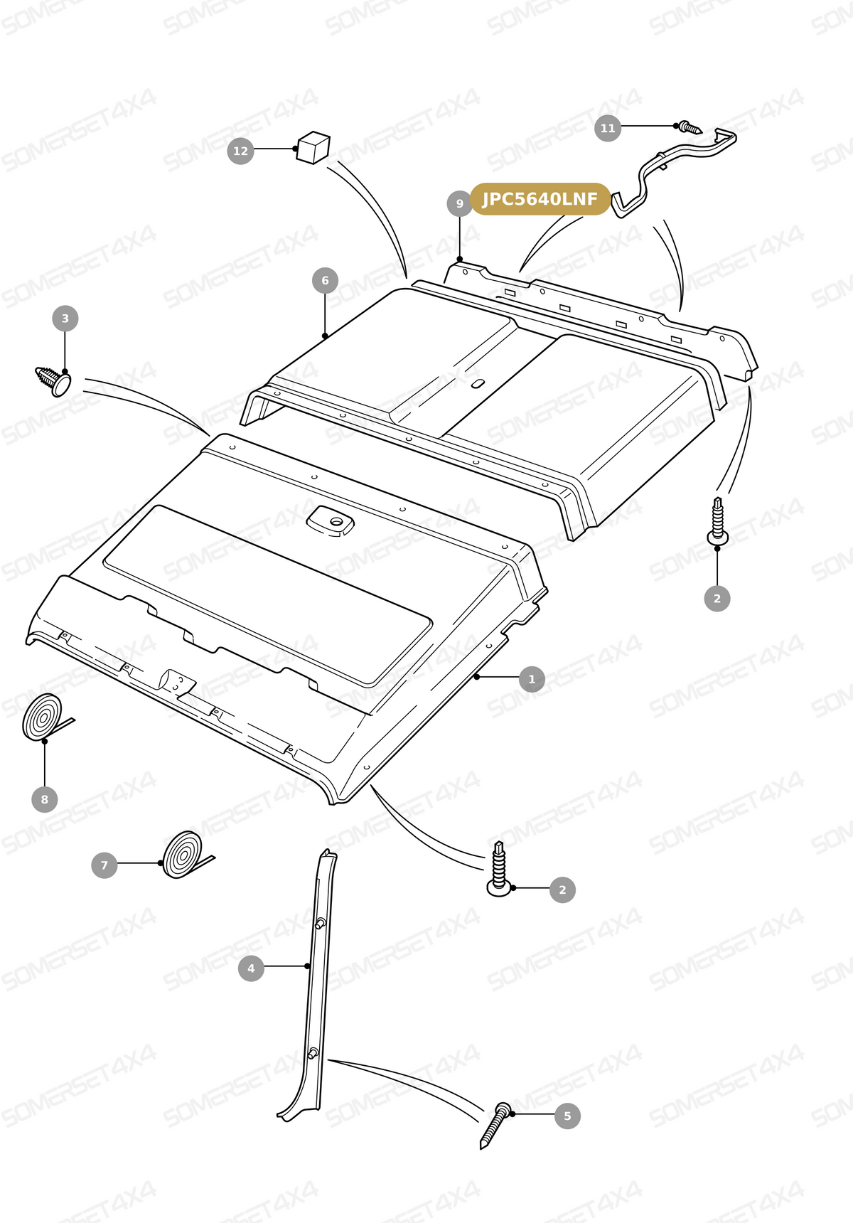 JPC5640LNF LAND ROVER - HANDLE - GRAB From ALLMAKES