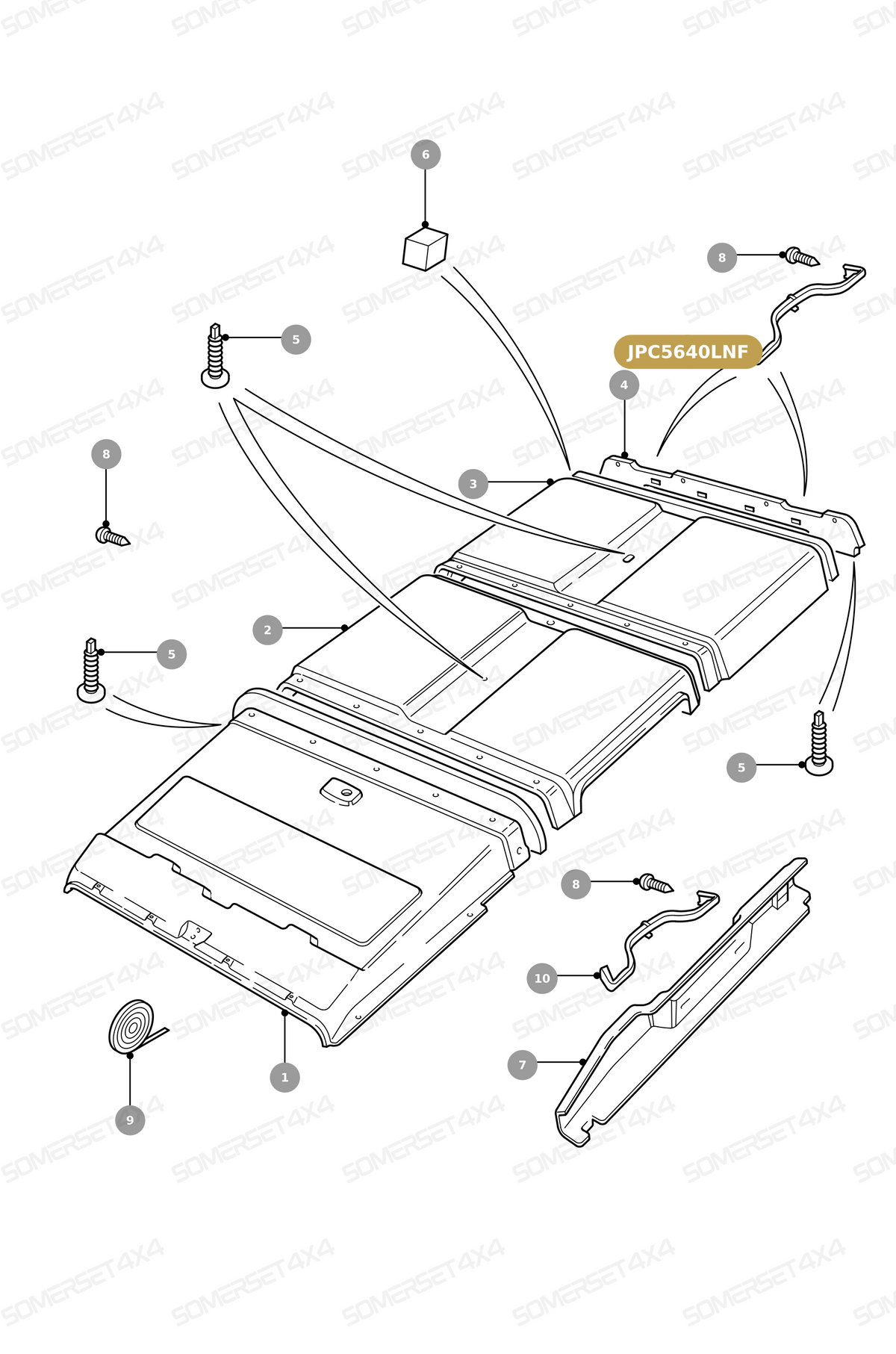 JPC5640LNF LAND ROVER - HANDLE - GRAB From ALLMAKES