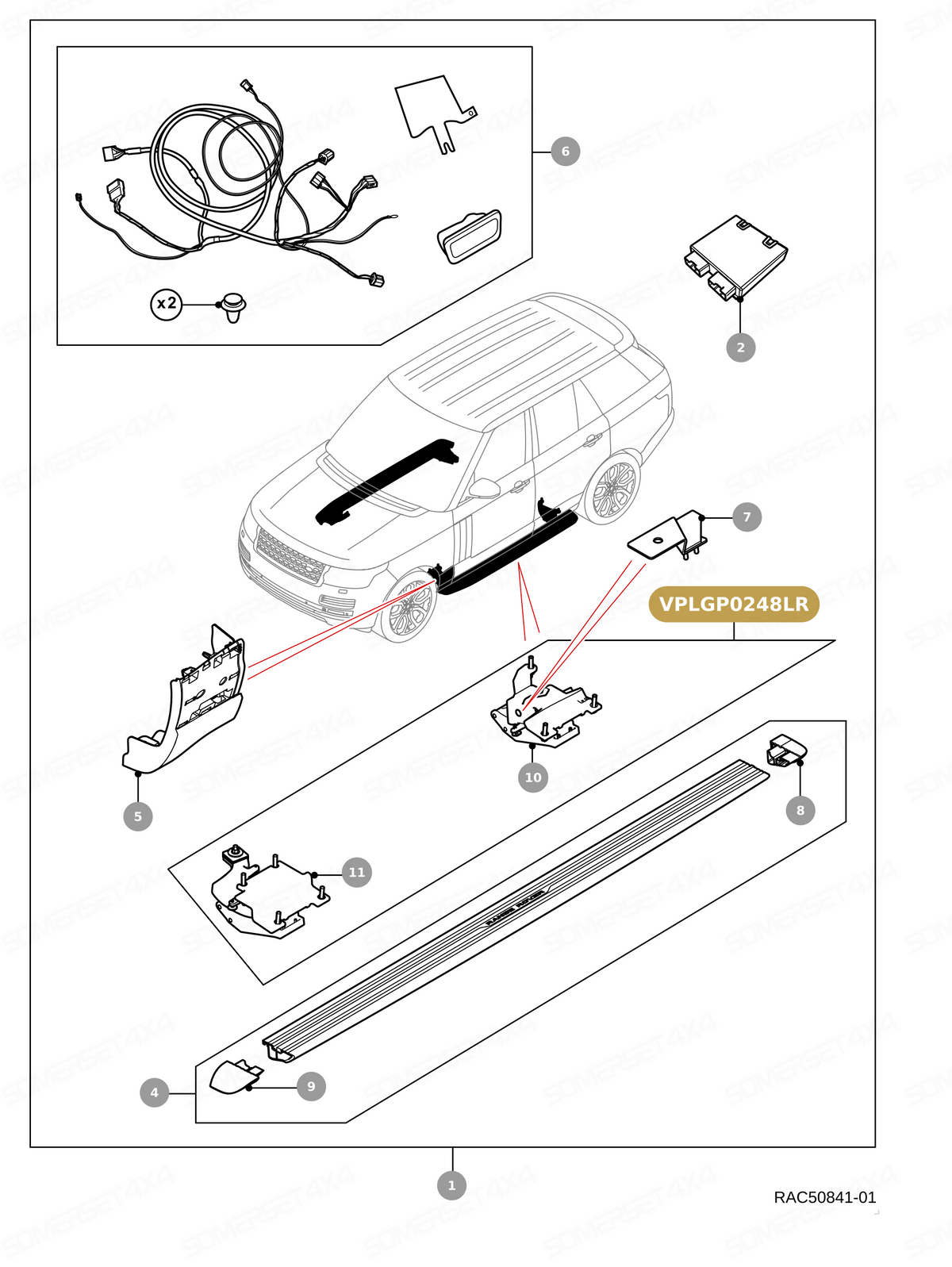 VPLGP0248LR GENUINE LAND ROVER - Drive Motor