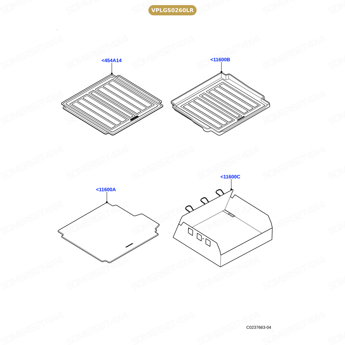 VPLGS0260LR GENUINE LAND ROVER - MAT RUBBER