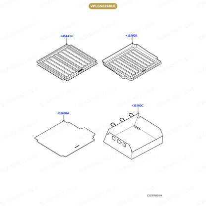 VPLGS0260LR GENUINE LAND ROVER - MAT RUBBER