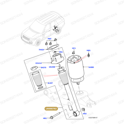 LR098788PR LAND ROVER - SHOCK ABSORBER From PROEVO+