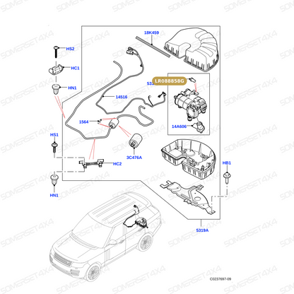 LR088858G LAND ROVER - SILENCER - SUSPENSION COMPRESSOR From PR2 ALLMAKES OE