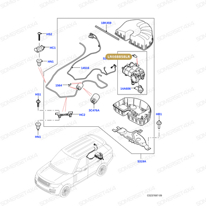 LR088858LR GENUINE LAND ROVER - SILENCER - SUSPENSION COMPRESSOR
